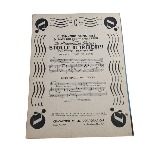 Vintage Sheet Music 1935 Chasing Shadows Voice Piano Guitar Easy Listening Song - Picture 2 of 6